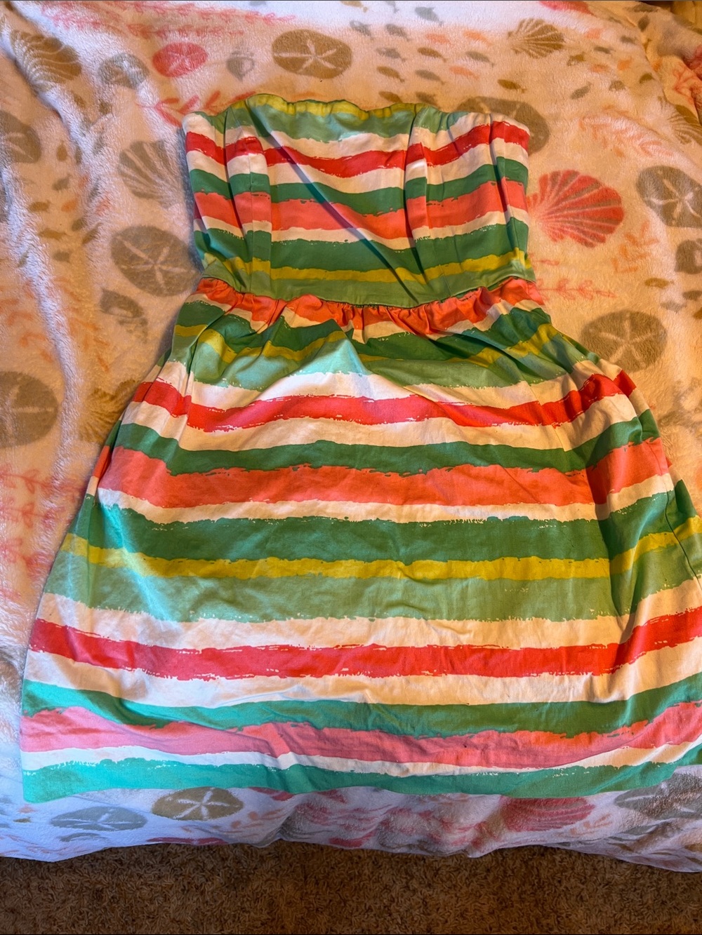 Vineyard vines striped pastel dress